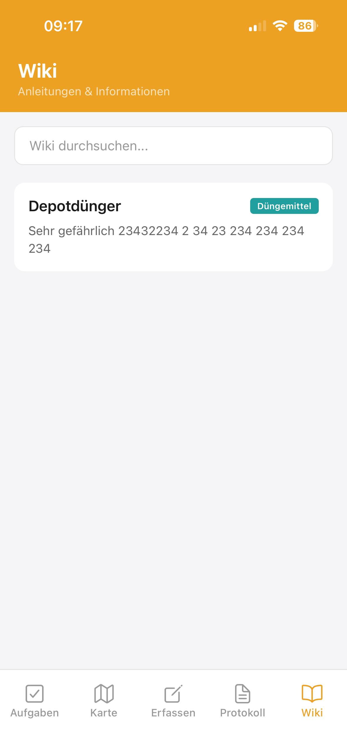 KALEO App Flächenverwaltung - Gewächshäuser und Quartiere