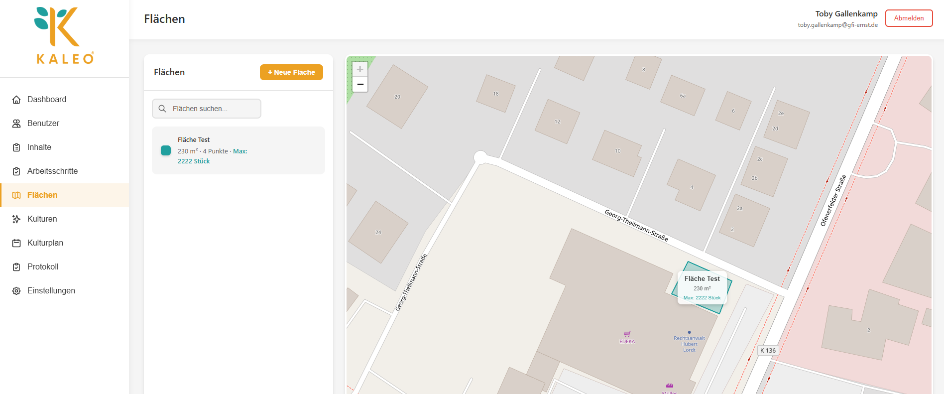 KALEO Webportal Kulturplan - Planung Zierpflanzenbau